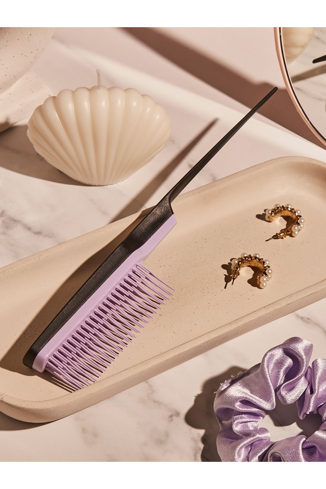 Tangle Teezer Back Combing Hairbrush - Lilac Lilac image 5