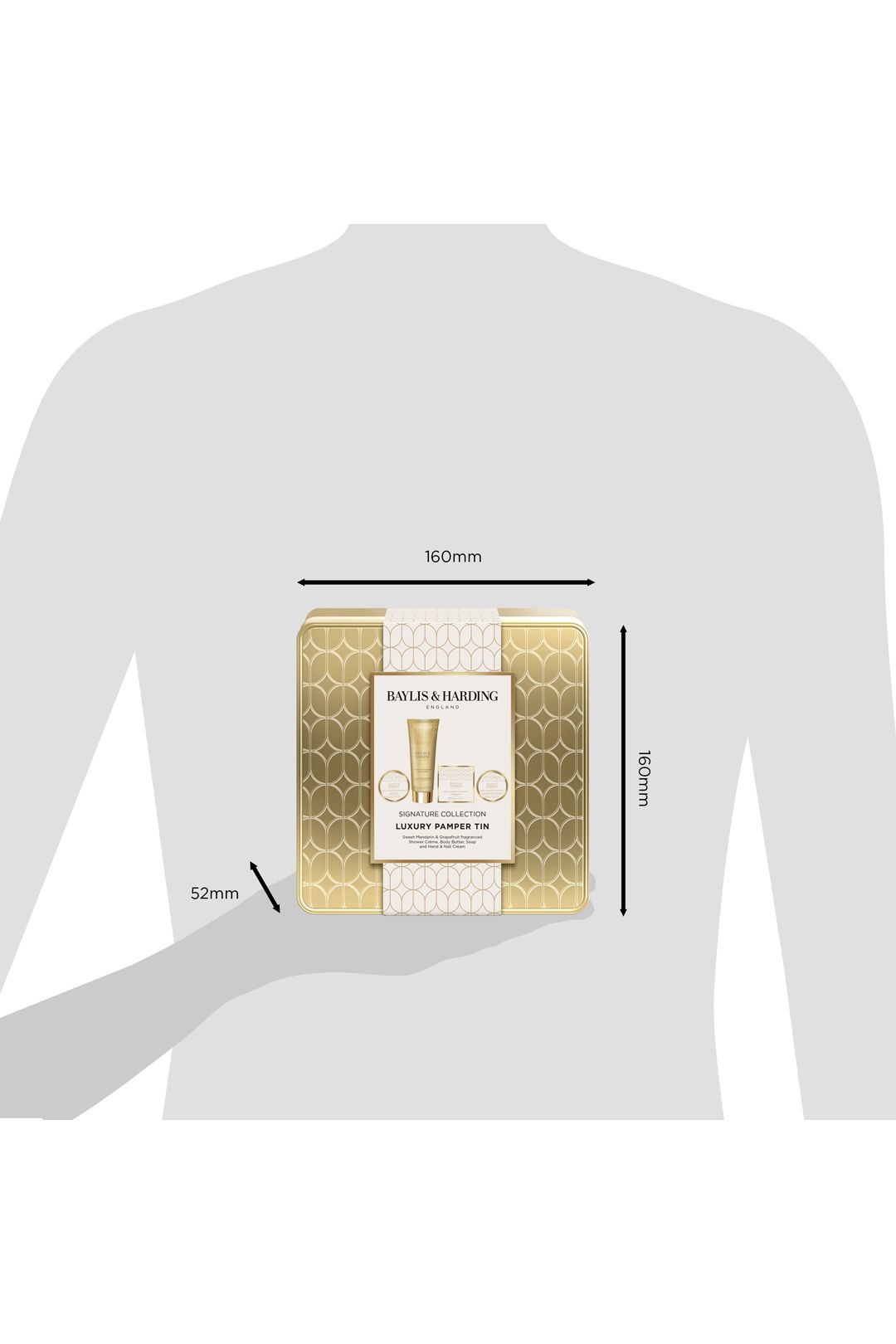 Baylis & Harding Sweet Mandarin & Grapefruit Luxury Pamper Tin Gift Set Multi image 5