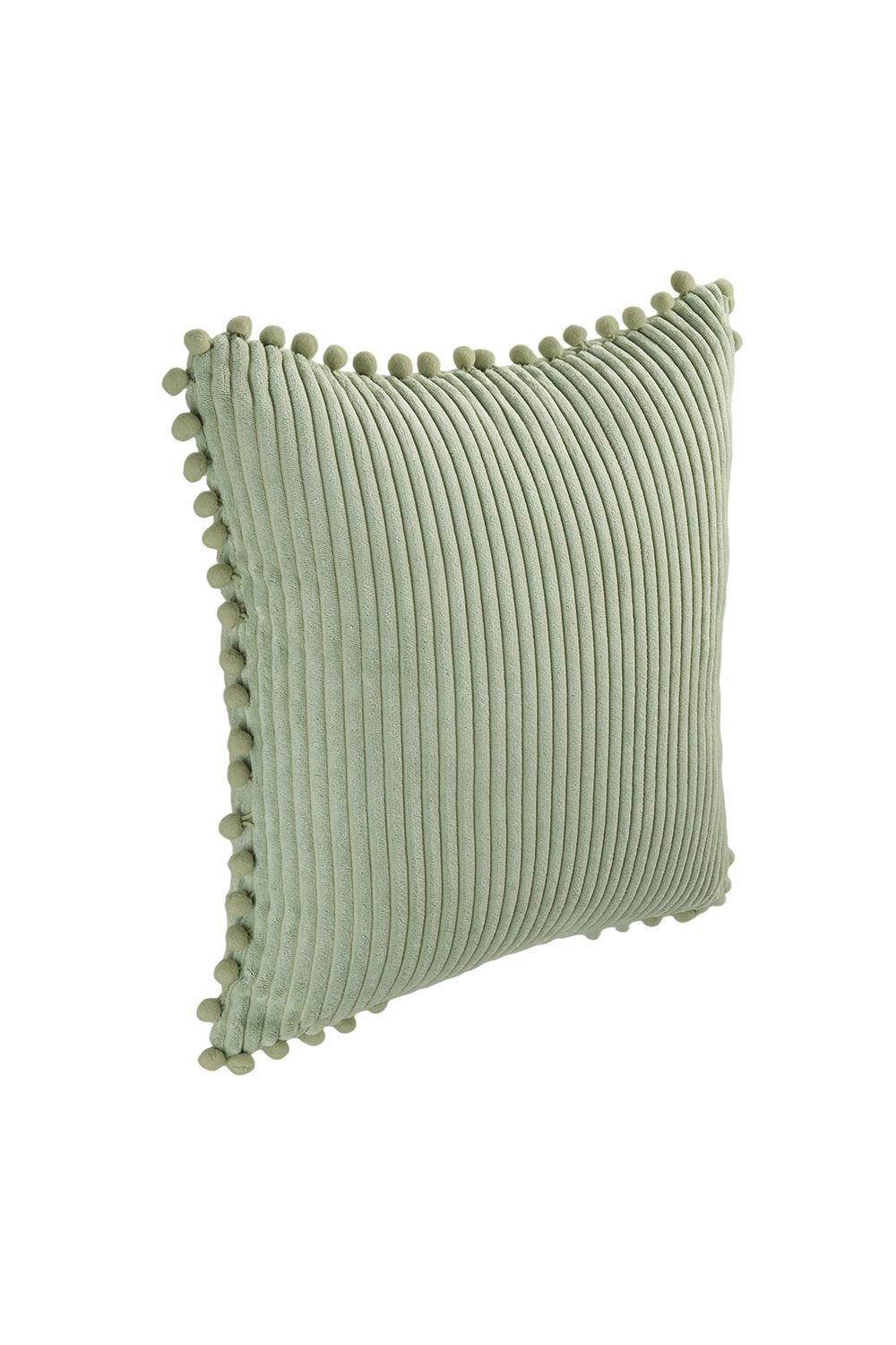 Living and Home Polyester Cushion Cover with Pom-Pom Trim image 6