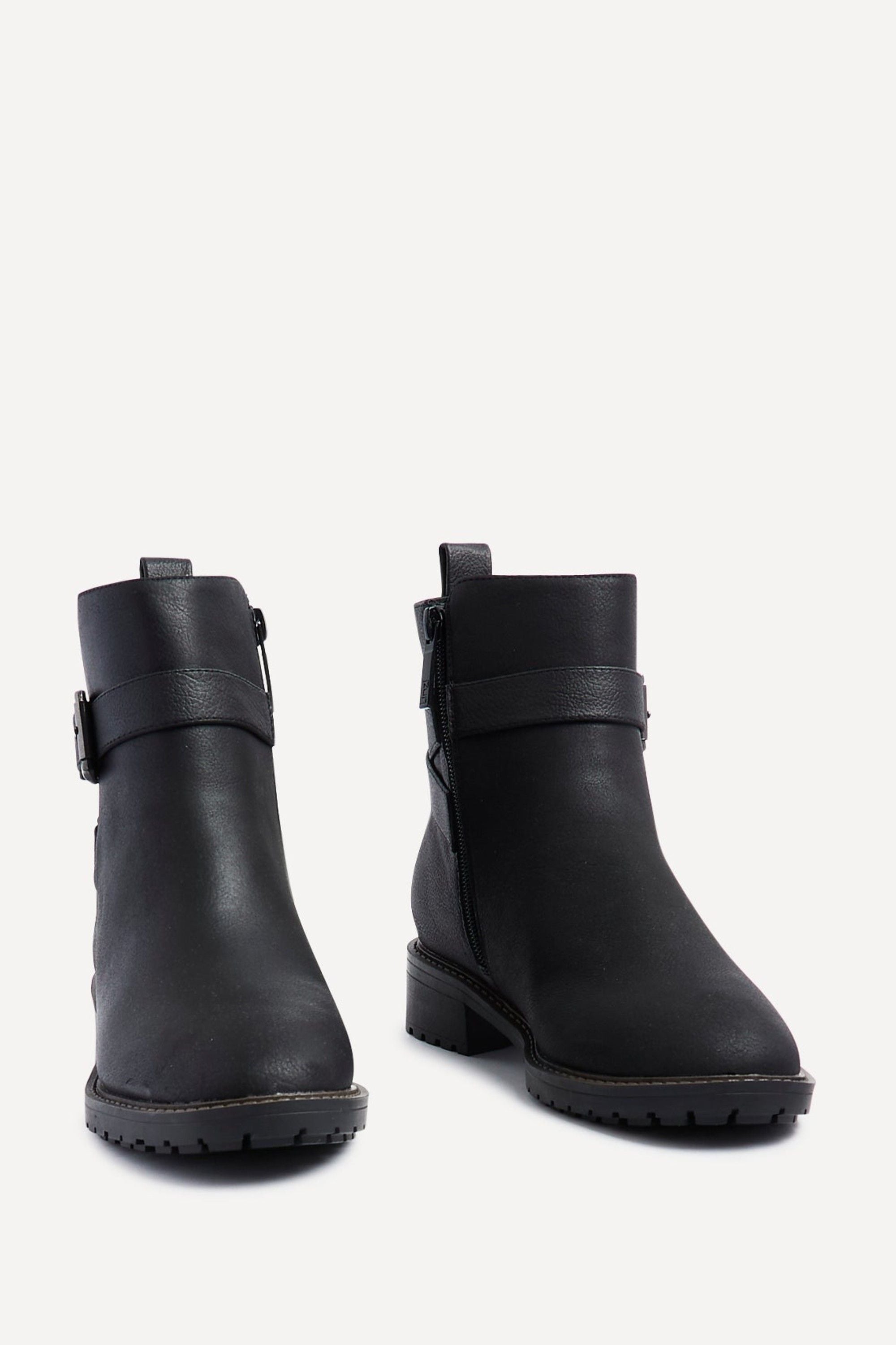 Linzi Watson Black Nubuck Ankle Boot image 3