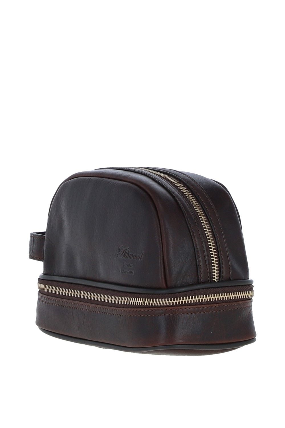 Ashwood Leather Real Leather Zip Wash Bag image 2