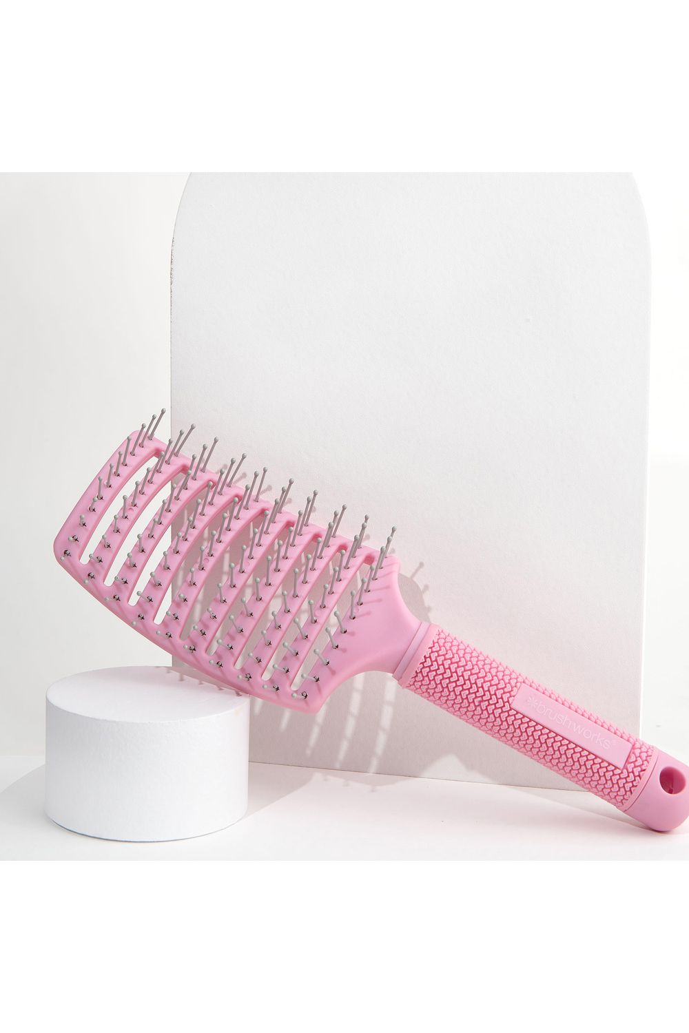 Brushworks Blow Dry Paddle Brush Pink image 5