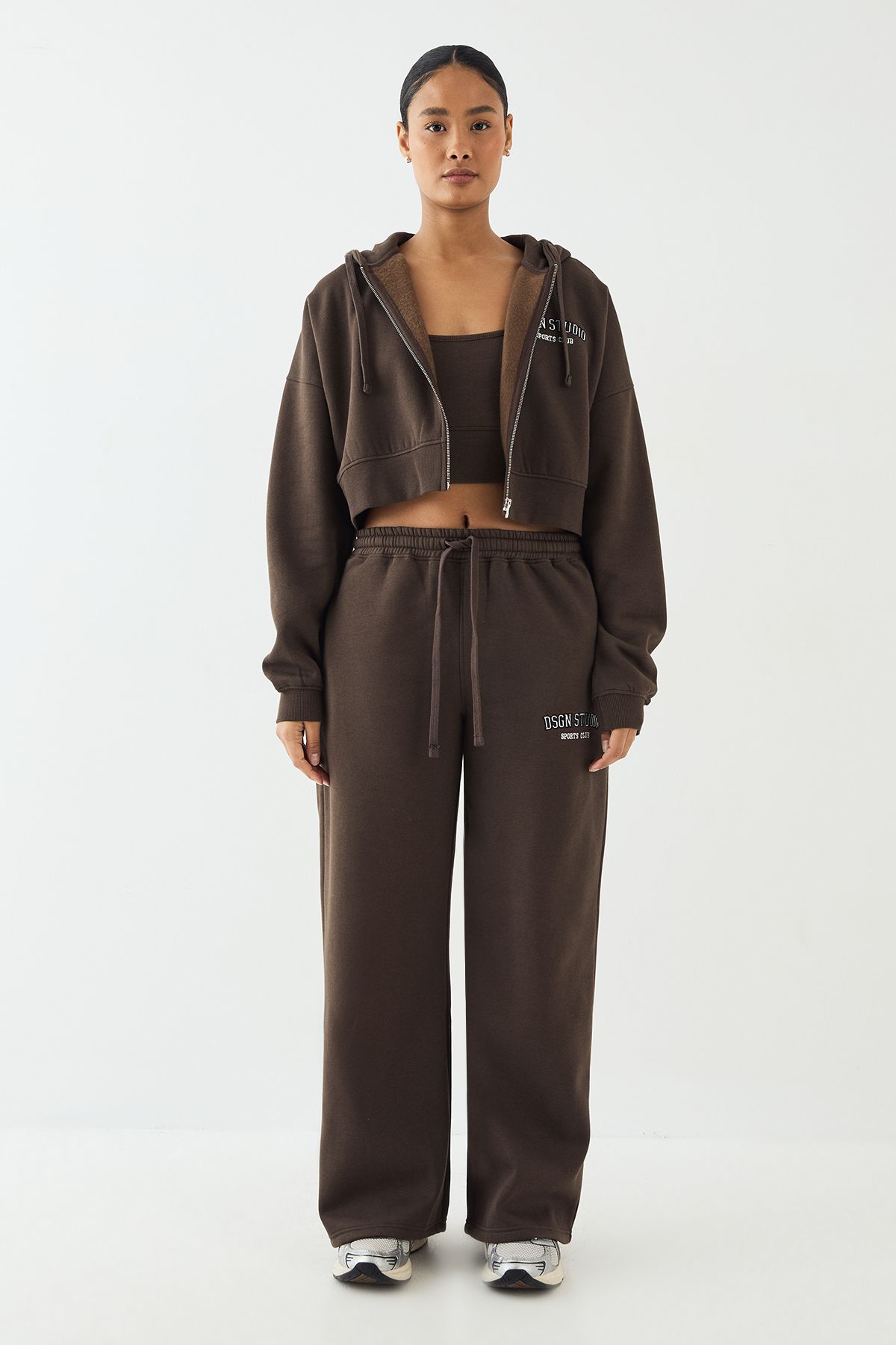 DSGN Studio DSGN Studio Applique 3 Piece Tracksuit Espresso image 5
