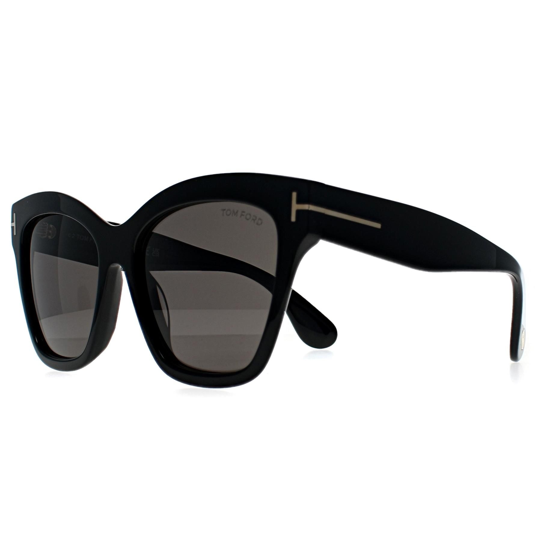 Tom Ford Butterfly Shiny Black Grey with Light Mirror Elvira FT1217 image 2