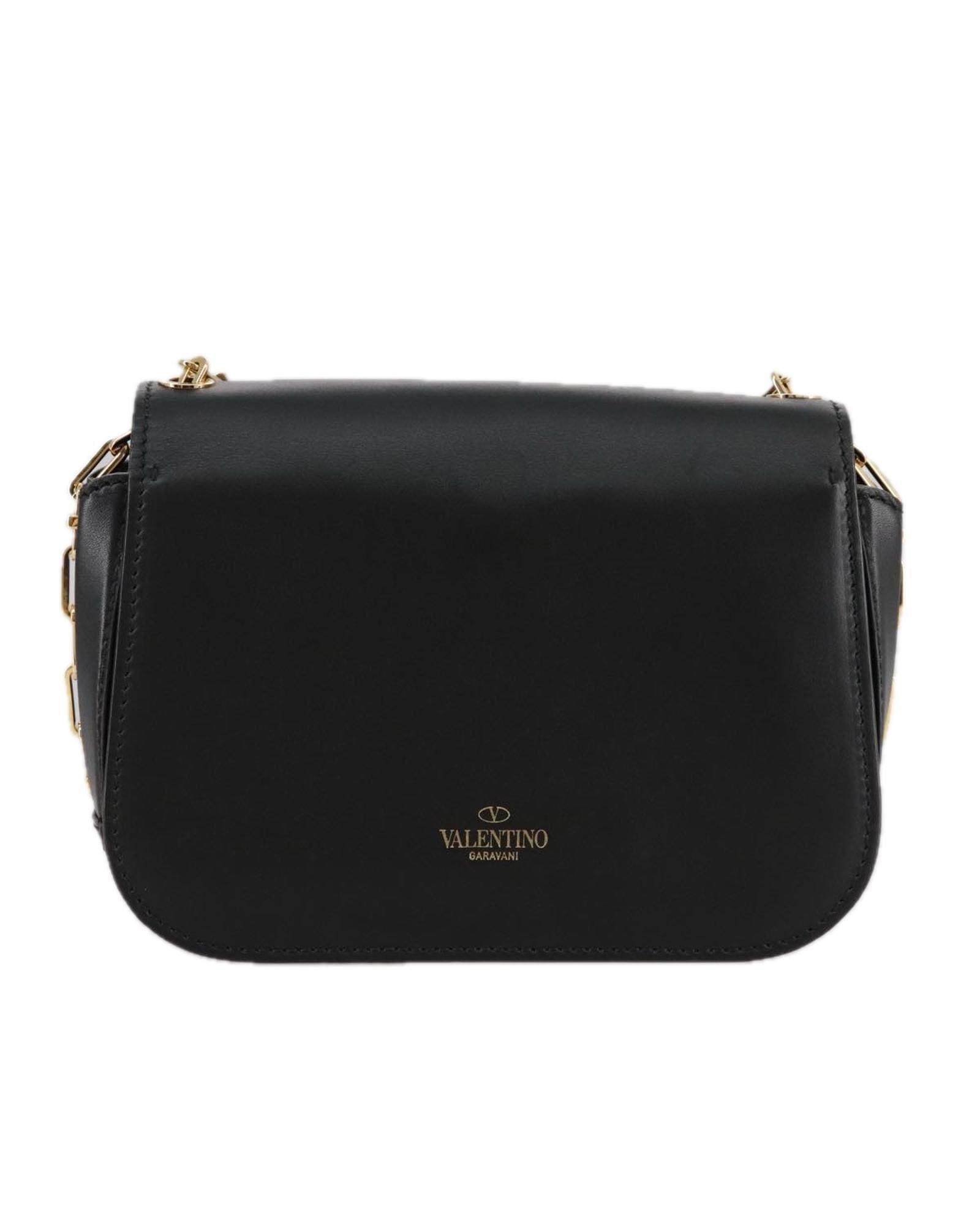 Valentino Preloved Chain Strap Shoulder Bag Wo - Black image 2