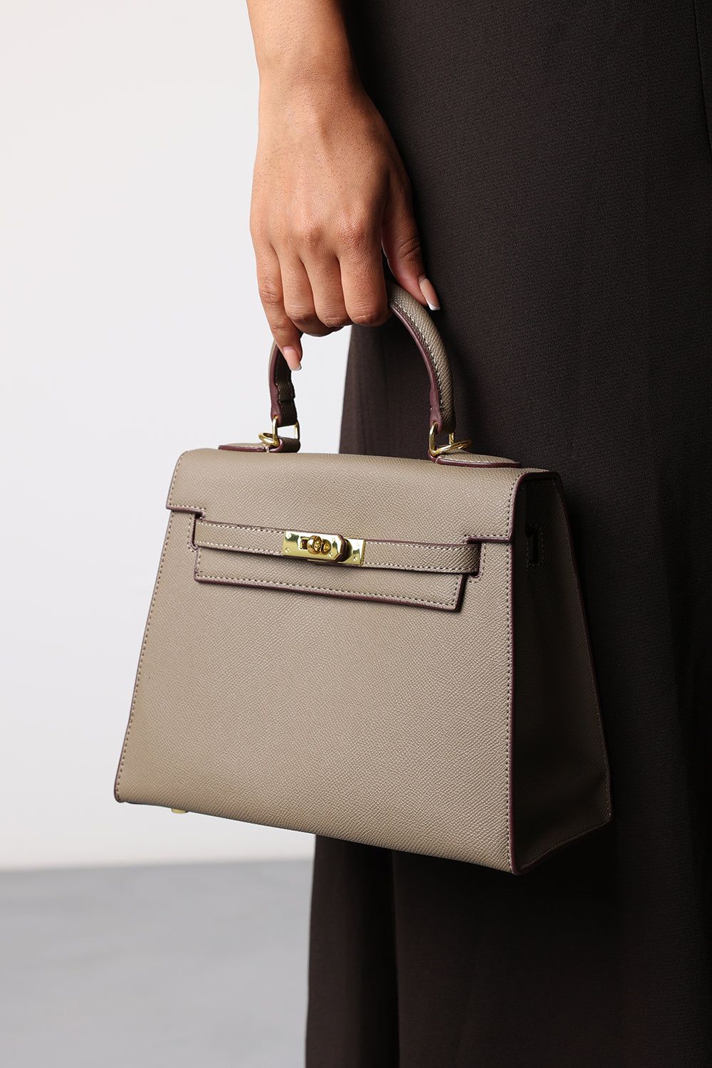 Where's That From 'Lluvia' Top Handle Satchel Mini Tote Bag with Turn-Lock Closure image 1