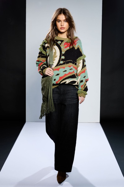 RUNWAY 1.8.1.8 Runway 1.8.1.8 Longline Pattern Jumper Multi