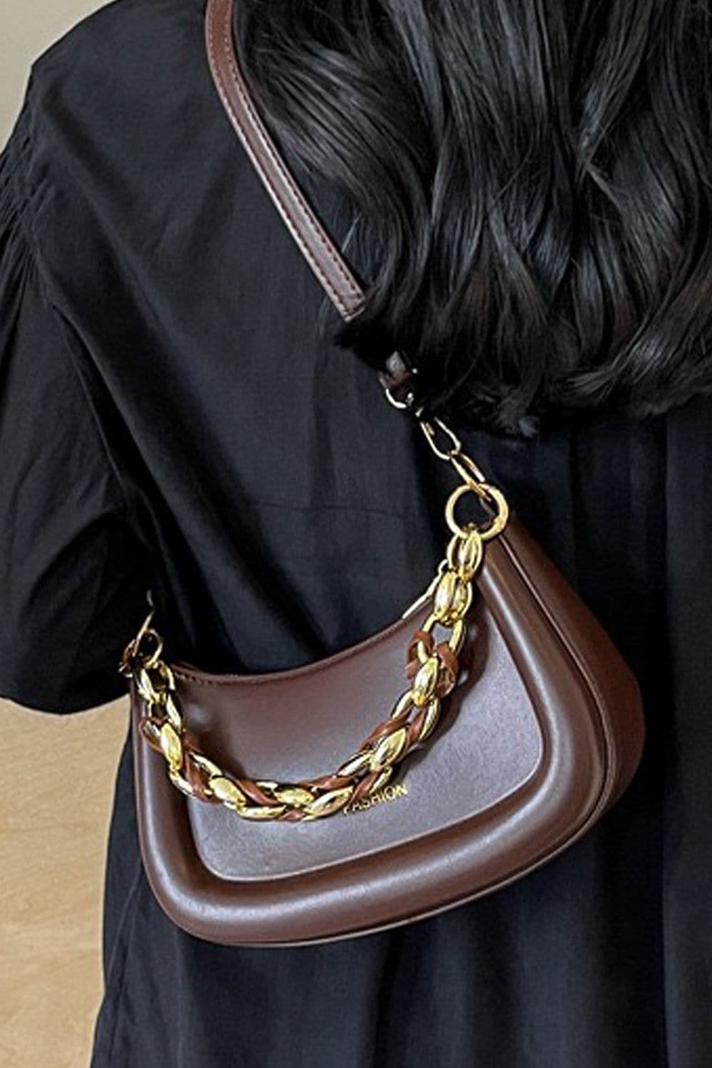 XY London 'Helina' Women's Small Handbag With Shoulder Strap and Chain Strap image 4