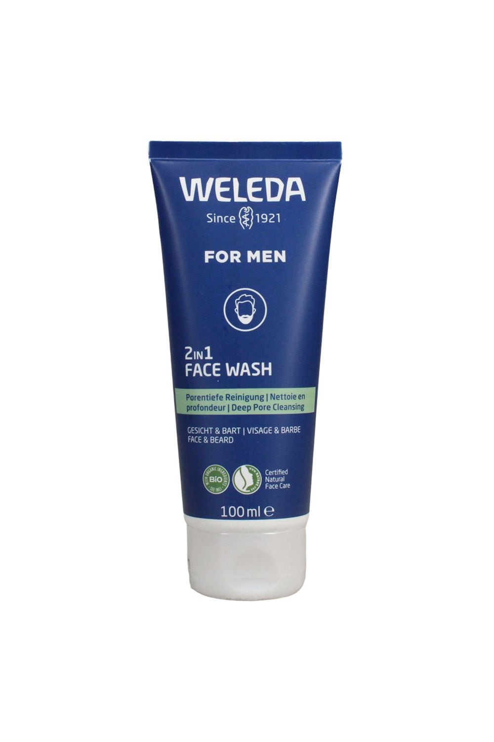 Weleda Men's 2 in 1 Face Wash 100ml Multi image 1