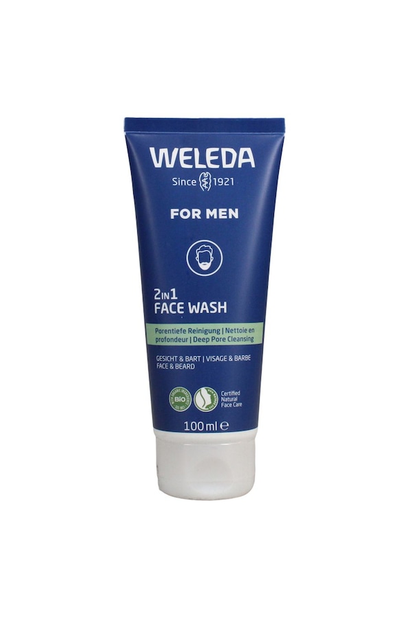 Weleda Men's 2 in 1 Face Wash 100ml Multi