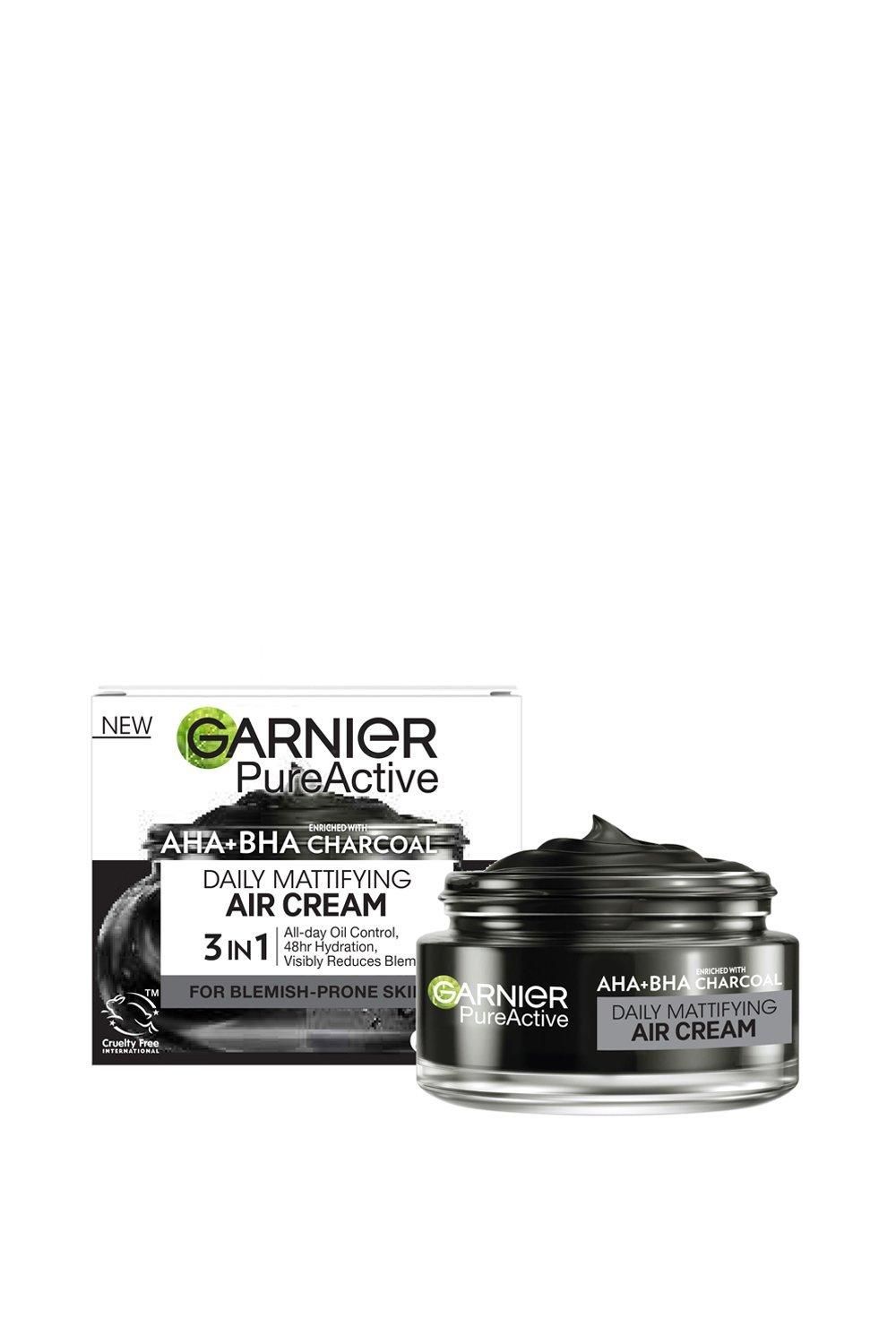 Garnier Pure Active AHA+BHA Charcoal Daily Mattifying Air Cream Multi image 1