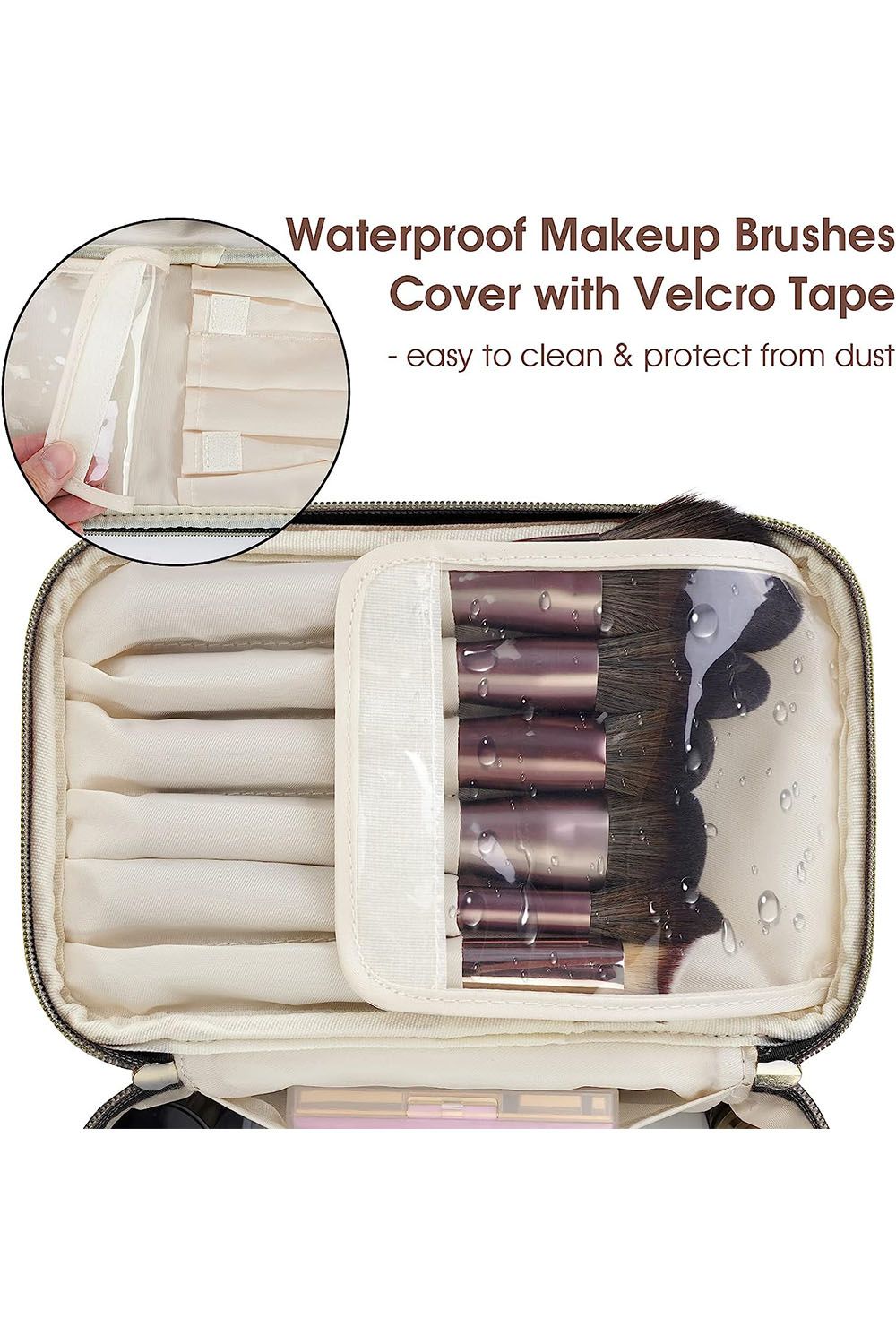 SHEONLY Toiletry Bag Travel Bag Water-resistant Makeup Cosmetic Bag Travel Organizer for Accessories, Shampoo, Full-size Container, Toiletries For Home Dormitory image 5