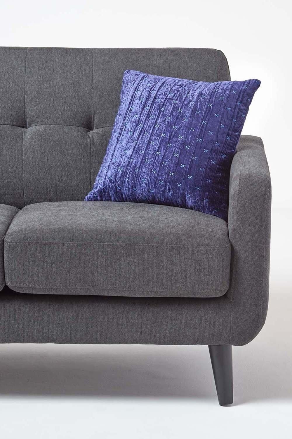 Homescapes Crushed Velvet Cushion Cover image 4