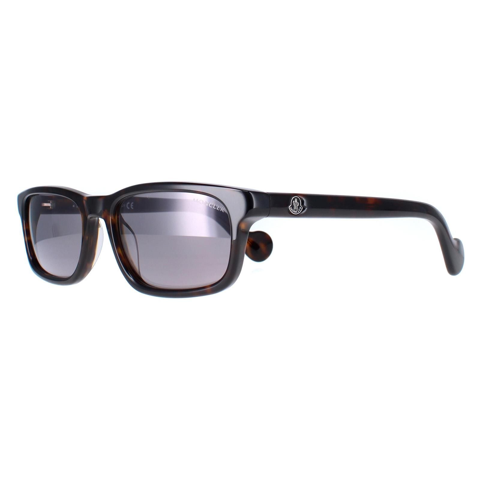 Moncler Rectangle Dark Havana Smoke Mirror ML0116 image 2
