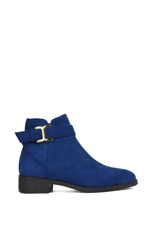 XY London 'Shyla' Zip Up Ankle Chelsea Boots With Low Heel