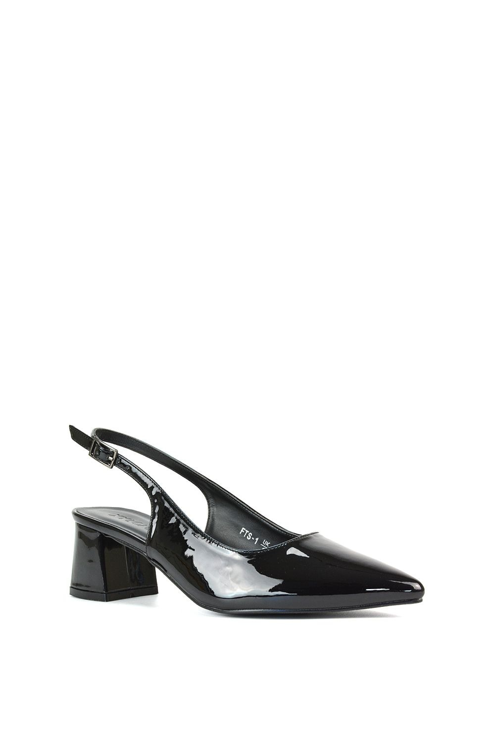 XY London 'Becky' Pointed Toe Slingback Court Shoe Heels image 2