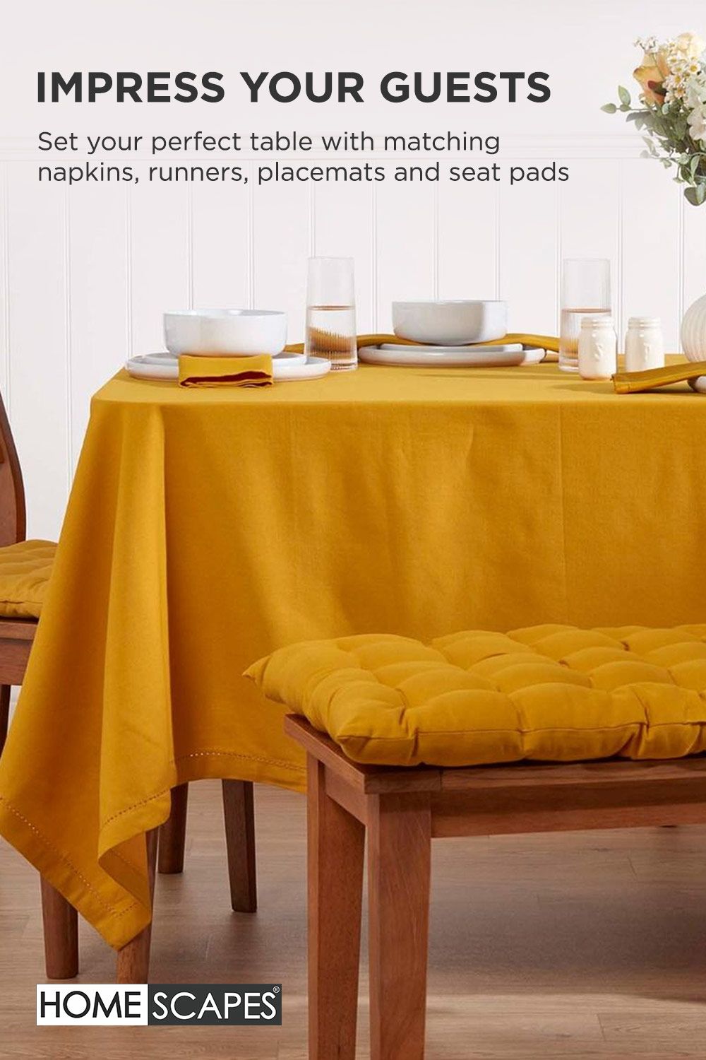 Homescapes Garden Bench Cushion Luxury 3 Seater Cotton Indoor Outdoor Pad, 143 x 48cm image 7