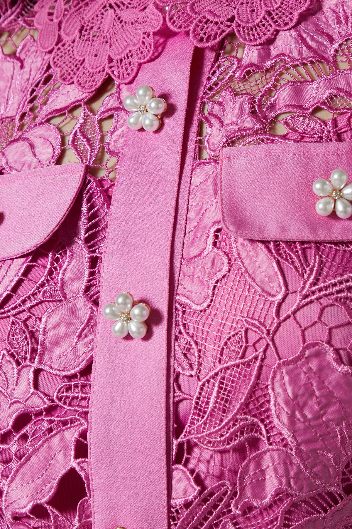 Coast Lace Pearl Button Shirt Pink image 5