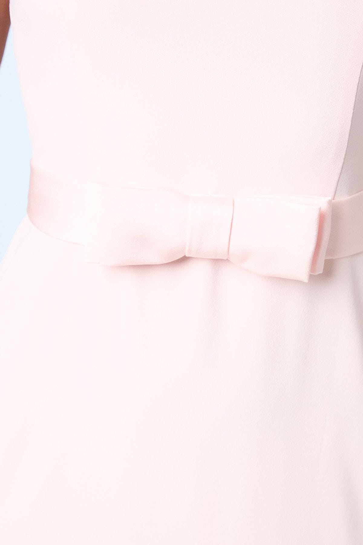 Coast Square Neck Bow Detail Crepe Maxi Bridesmaid Dress Blush image 4