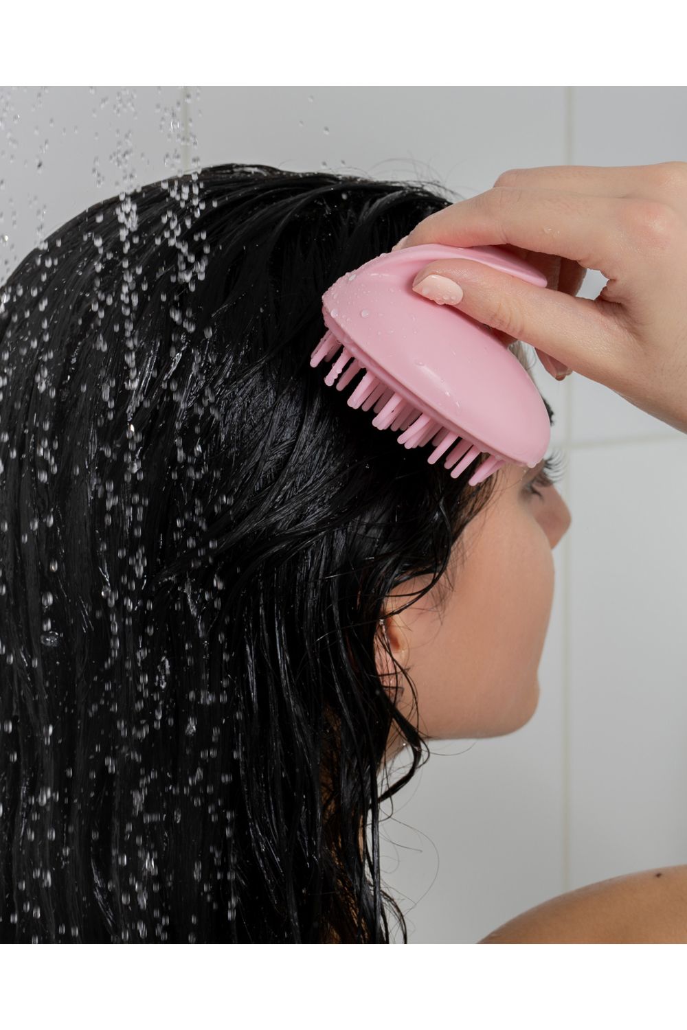 Brushworks Scalp Massaging Brush Pink image 7