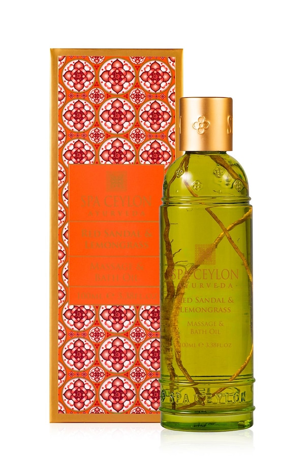 Spa Ceylon RED SANDAL & LEMONGRASS - Massage & Bath Oil 100ml