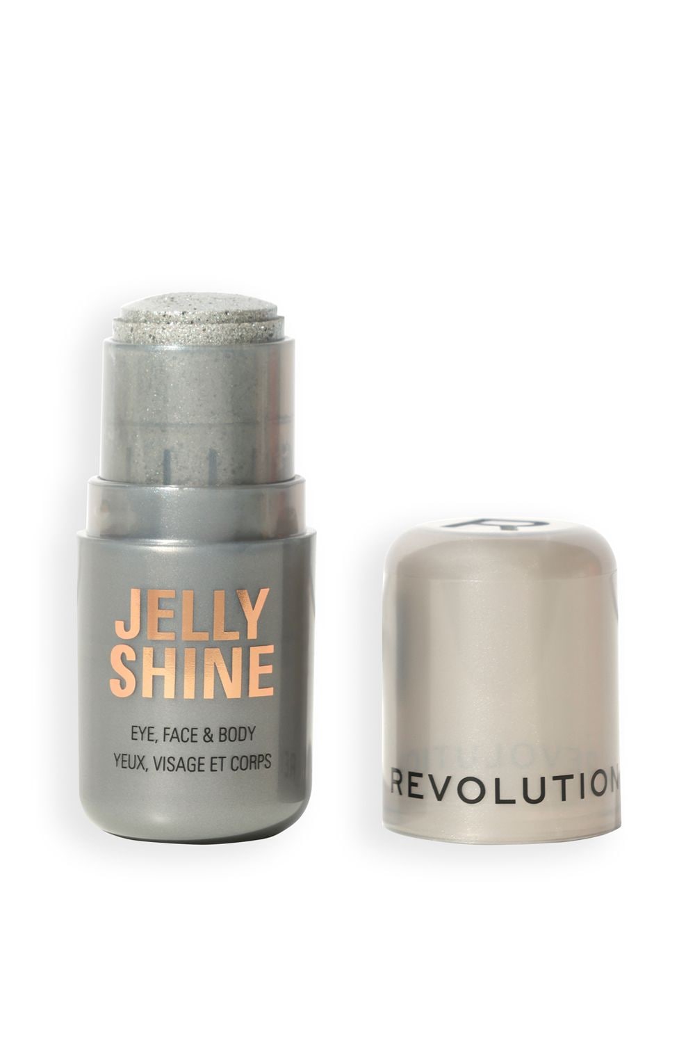 Revolution Jelly Shine Eye, Face & Body Highlight Stick 5.5g Silver Moonlight image 2