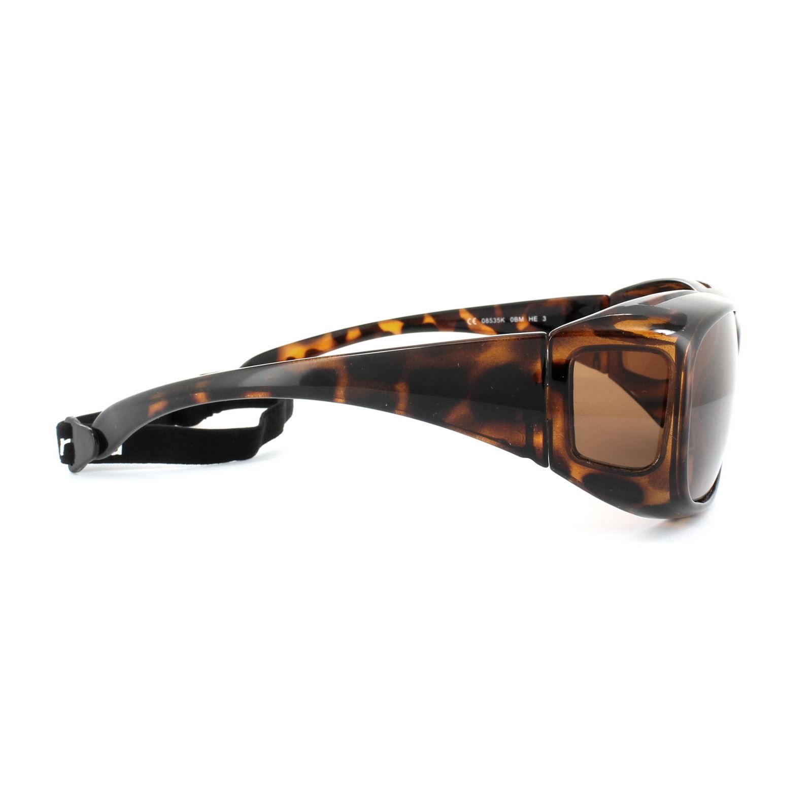 Polaroid Suncovers Wrap Havana Copper Polarized Sunglasses image 4