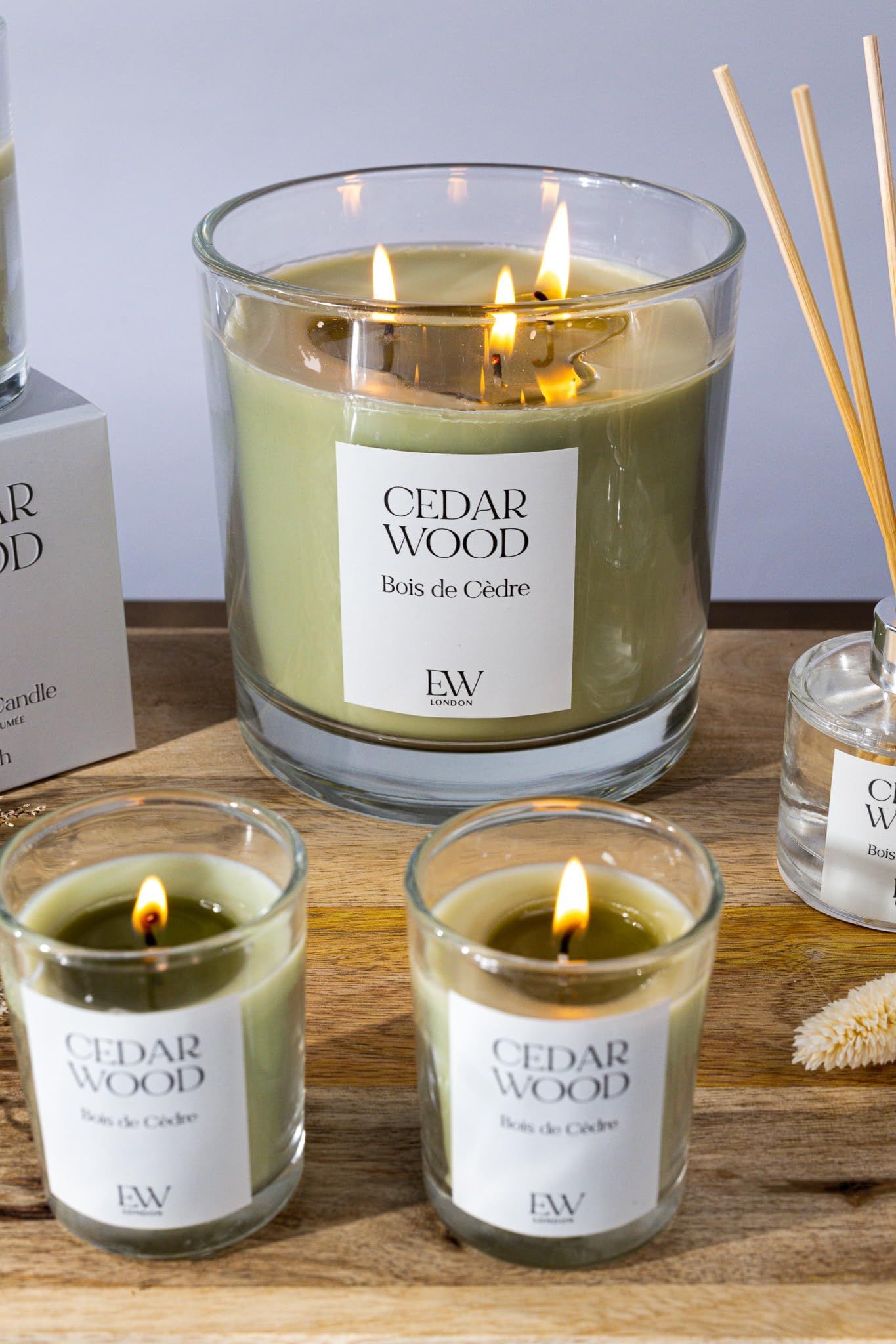 Marco Paul Large Cedarwood Scented Diffuser and Candle Gift Sets image 4