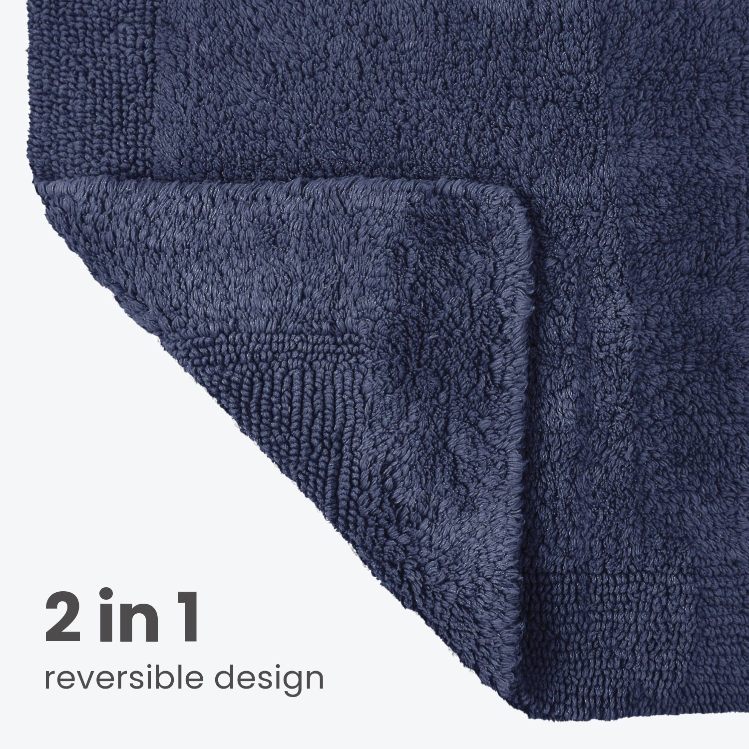 Allure Bath Fashions Elegance Reversible Heavyweight Bath Mat image 4