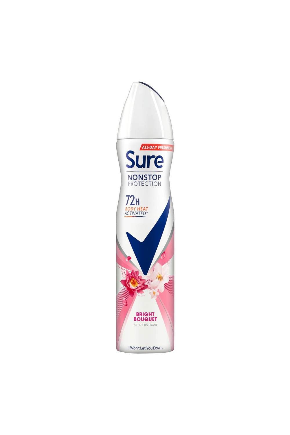 Sure Women 'Antiperspirant' 72H Protection Bright Bouquet Deo, 3x250ml image 2