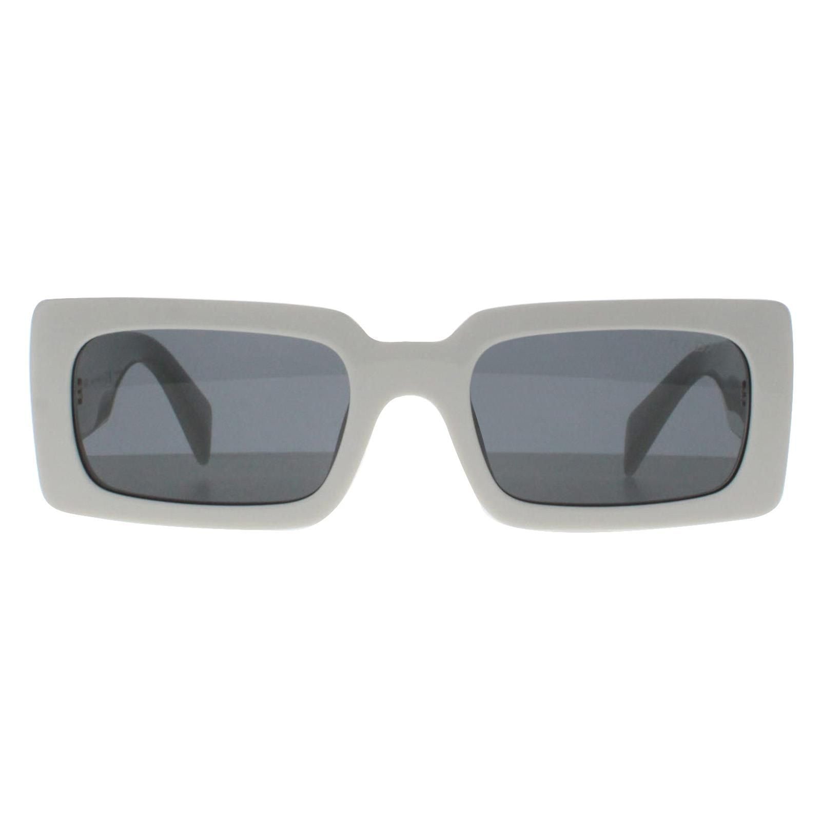 Prada Rectangle Talc Dark Grey PRA07S image 1