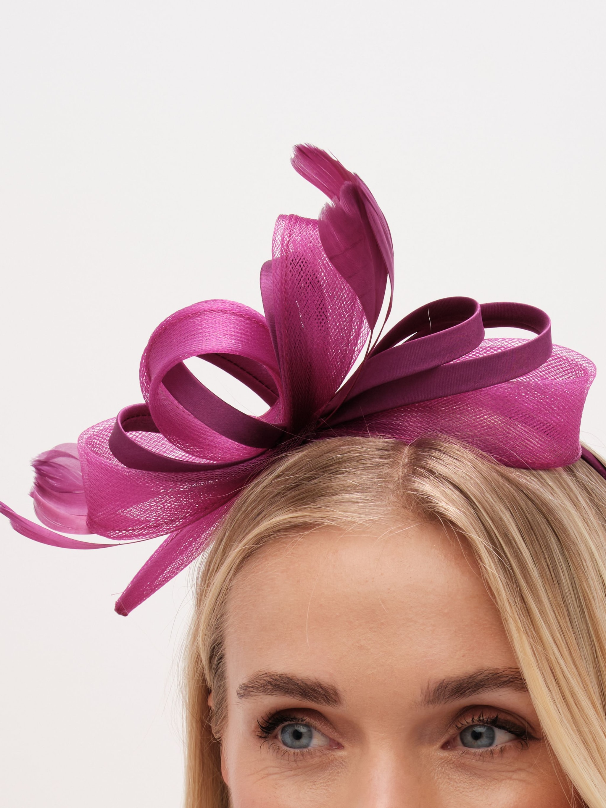 Jon Richard Medium Berry Fascinator Headband image 2