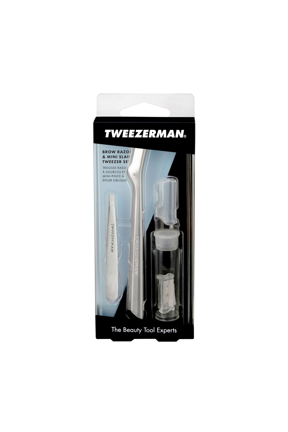 Tweezerman Brow Razor and Mini Tweezer Set Multi image 9