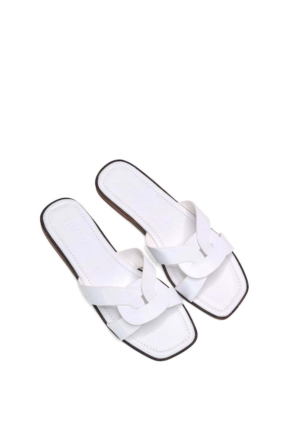 XY London 'Charley' Open Toe  Slip On Slider Sandals With Square Toe image 5