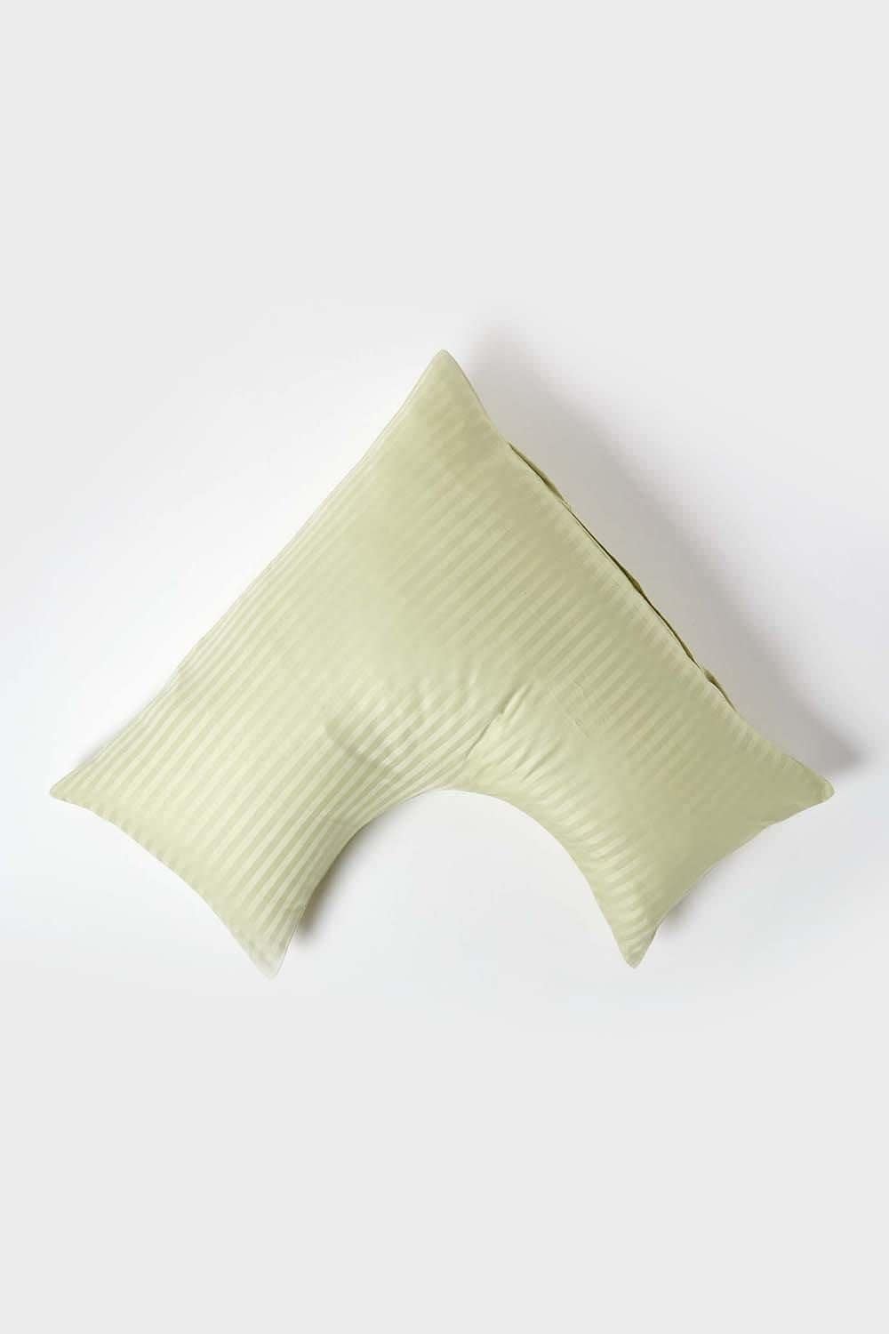 Homescapes Egyptian Cotton Super Soft V Shaped Pillowcase 330 TC image 1