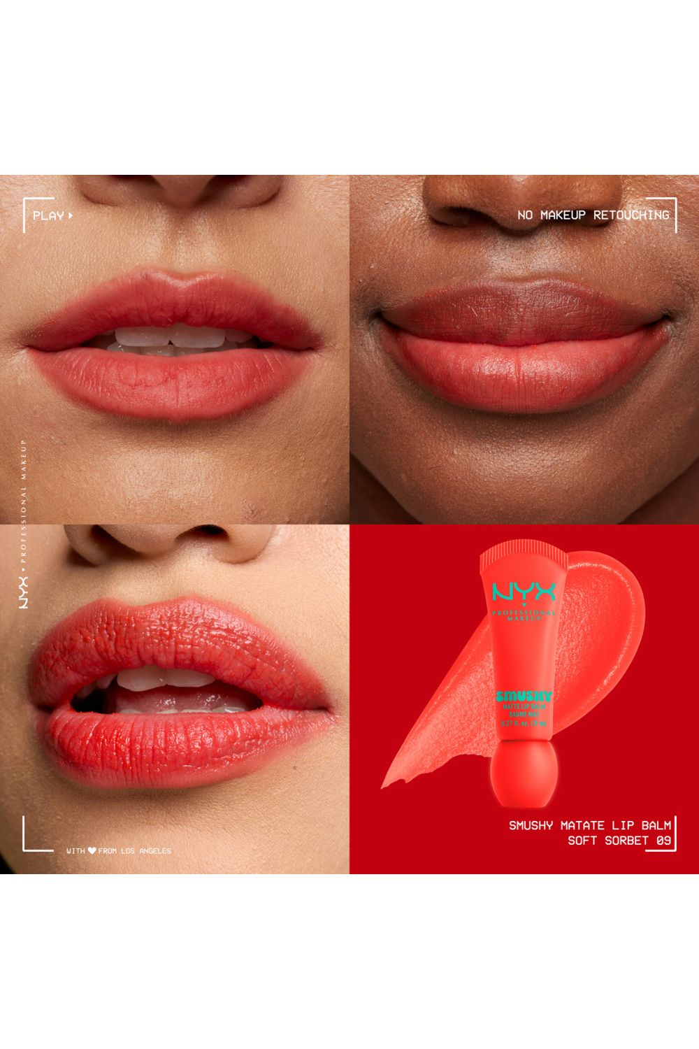 NYX Professional Makeup Smushy Matte Lip Balm 8ml Soft Sorbet image 5