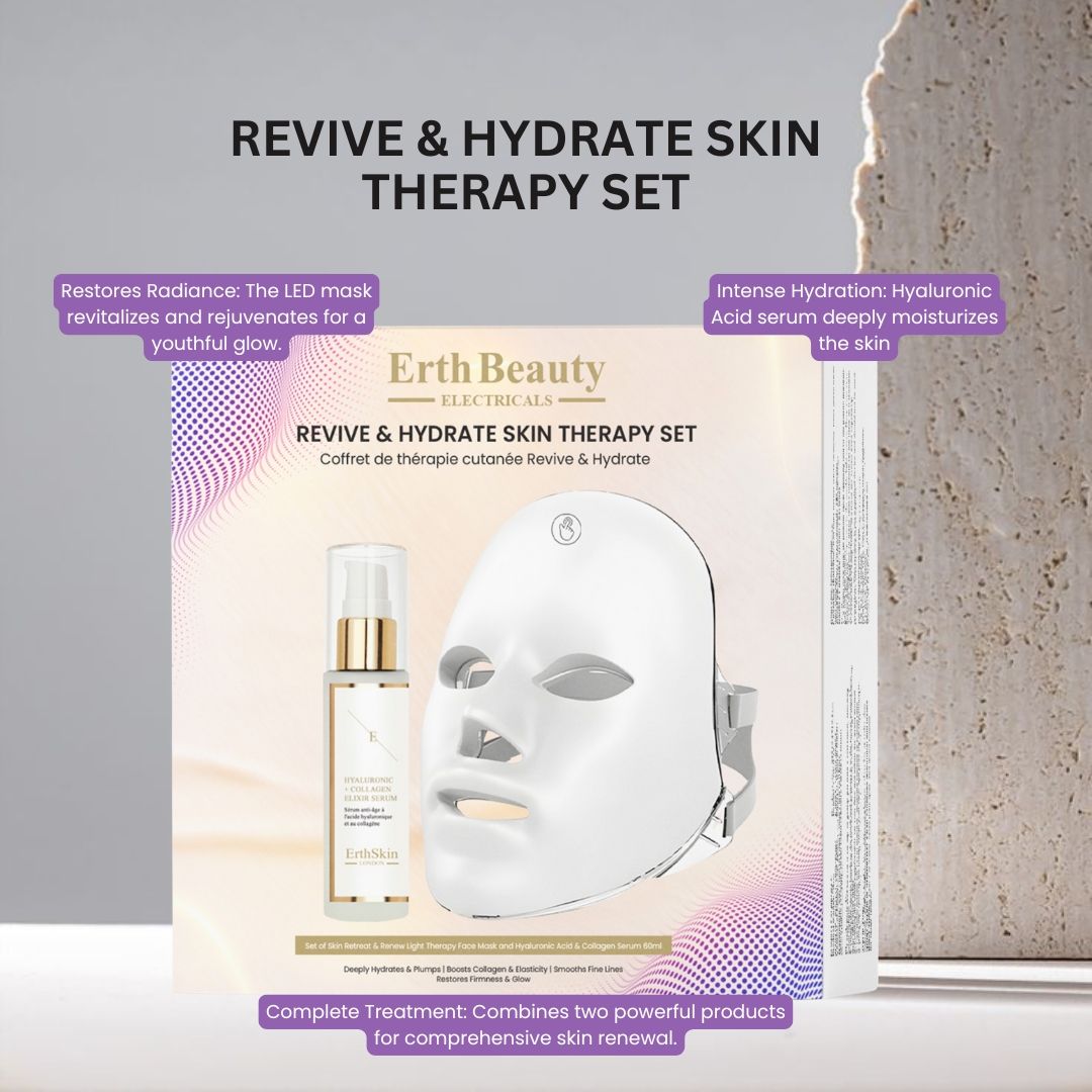 Erth Skin London Revive & Hydrate Skin Therapy Set (Therapy Face Mask + HA  Serum 60ml) image 3
