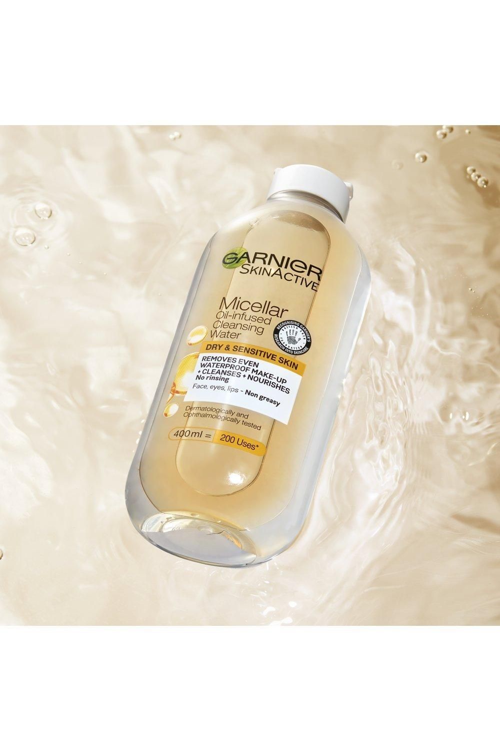 Garnier Micellar Water Oil Infused Facial Cleanser For Waterproof Makeup Multi image 6
