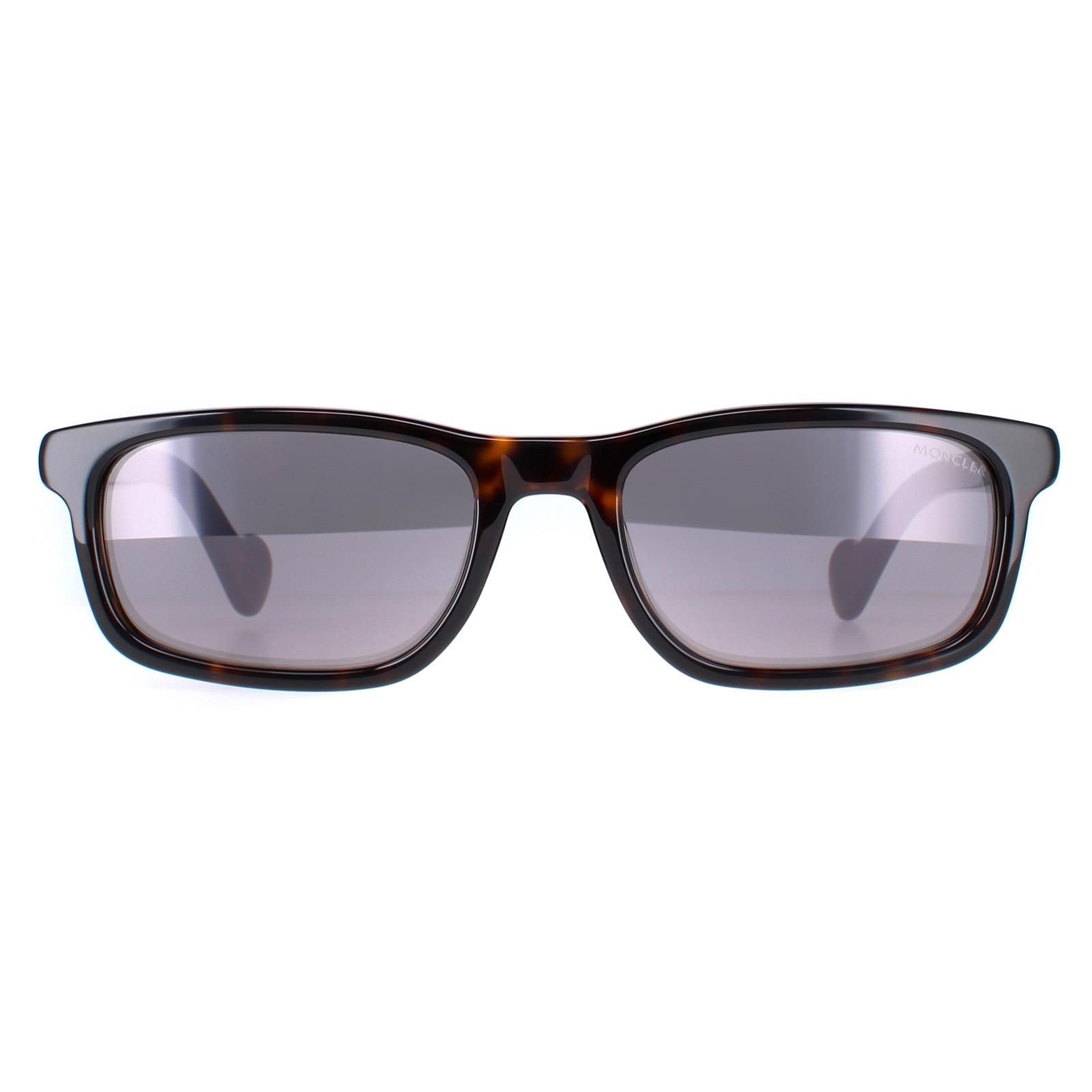 Moncler Rectangle Dark Havana Smoke Mirror ML0116 image 1