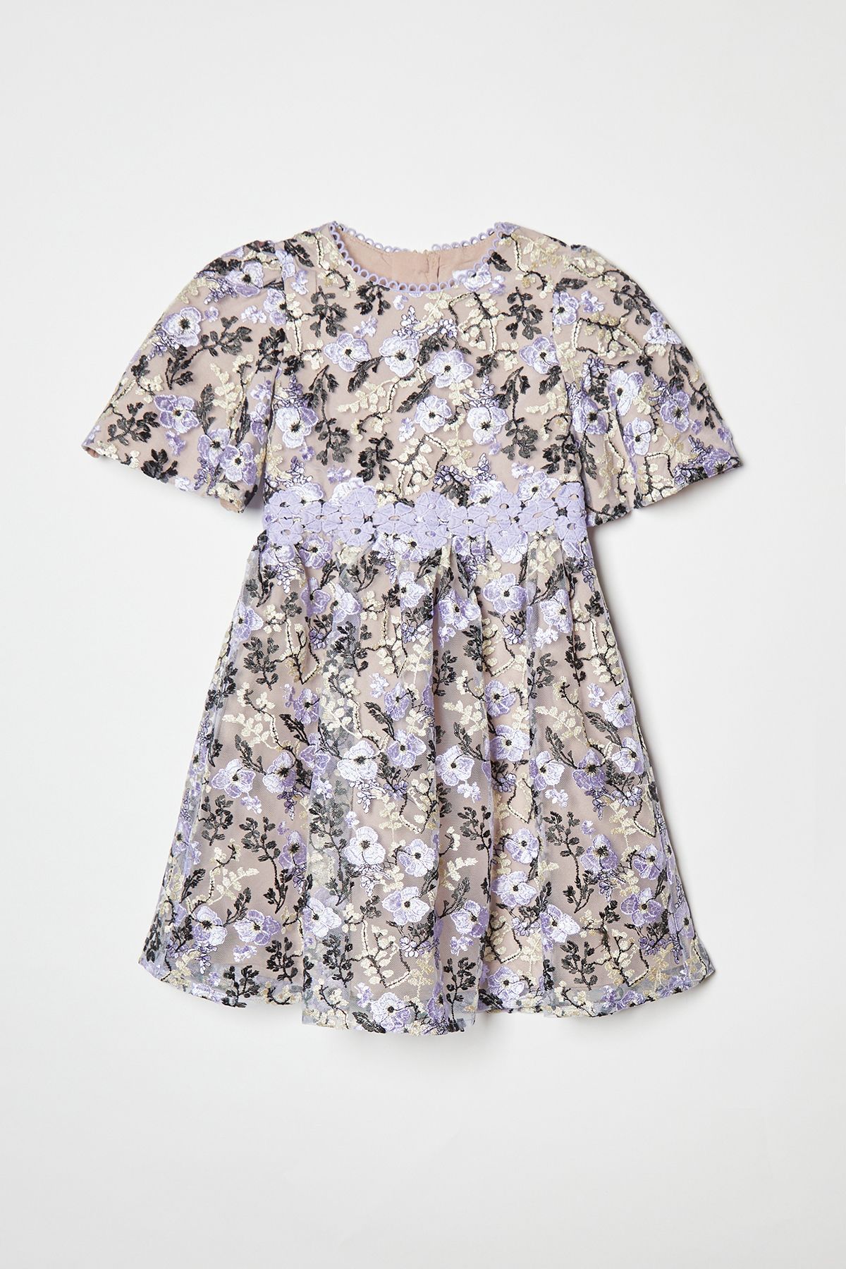 Coast Children's Embroidered Fluted Sleeve Dress Multi image 5