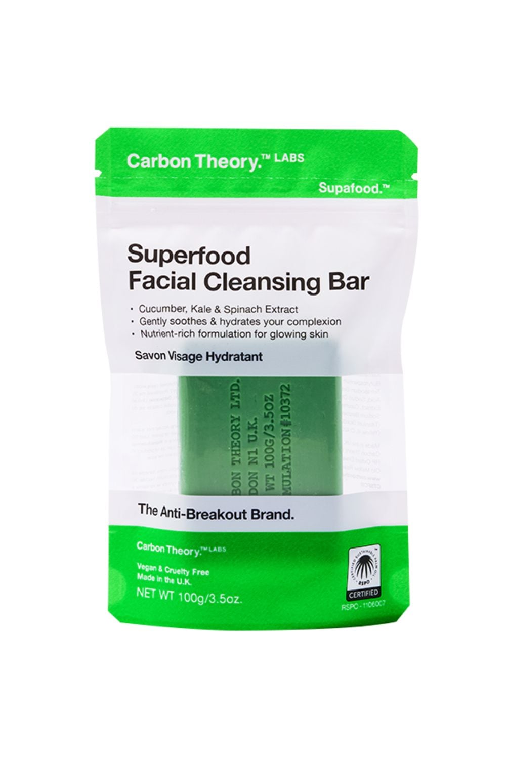 Carbon Theory Superfood Cleansing Bar 100g Misc image 1