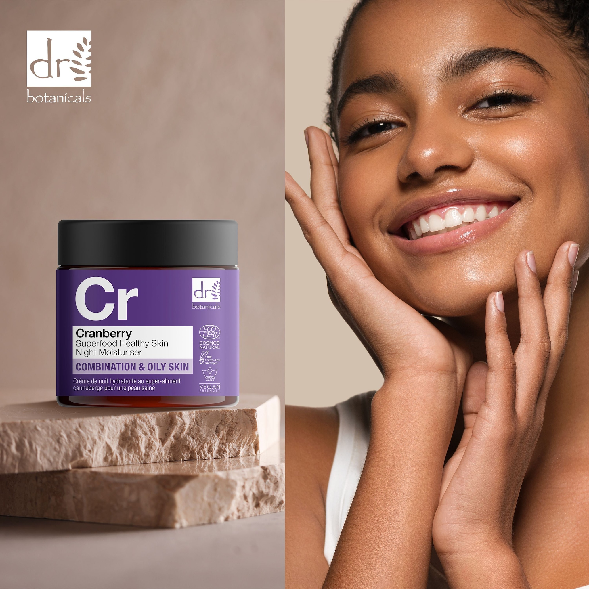 Dr. Botanicals Cranberry Superfood Healthy Skin Night Moisturiser 60ml image 5