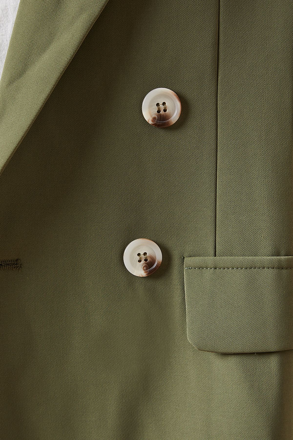 Dorothy Perkins Oversized Double Breasted Blazer Khaki image 5