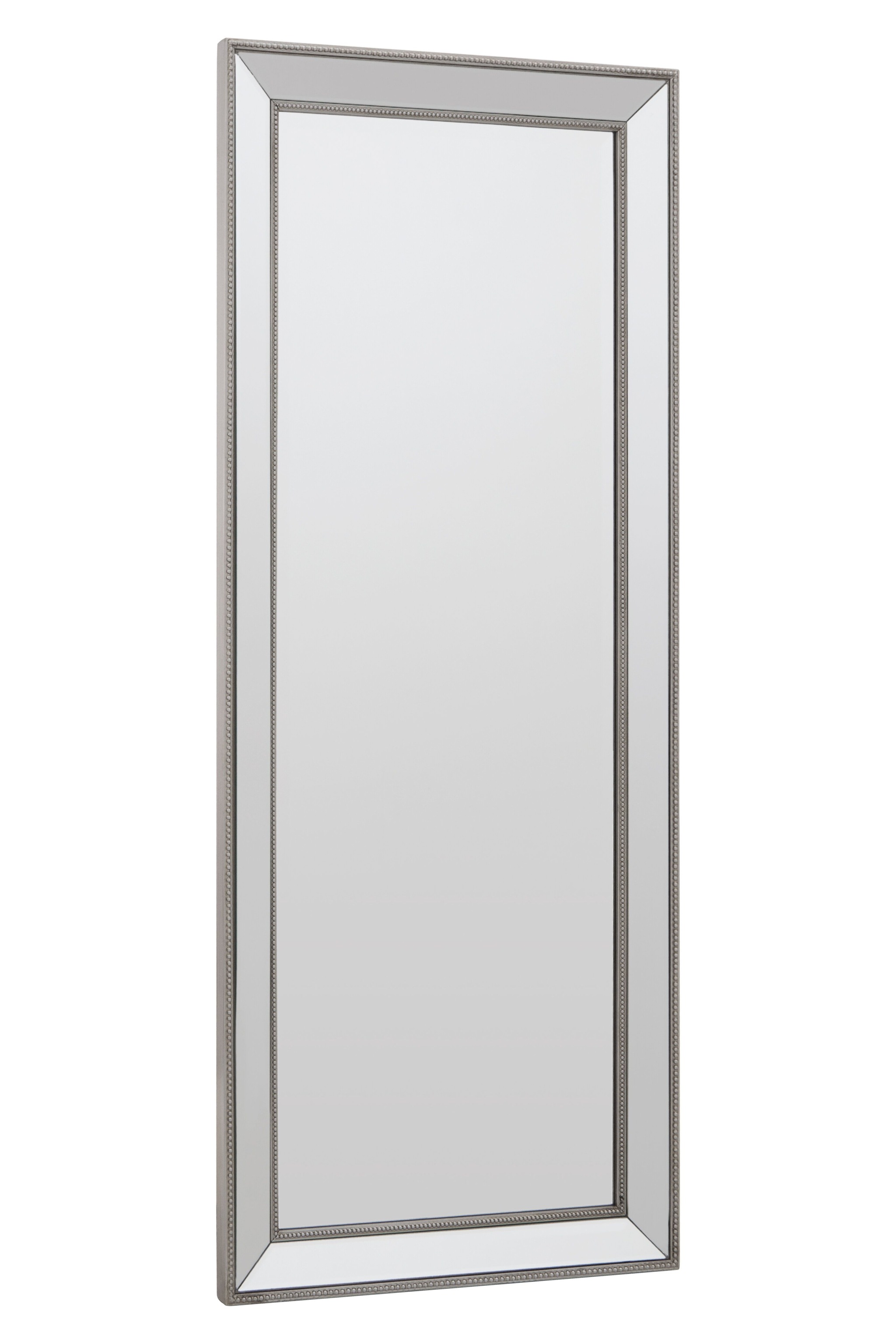 Orsina Champagne Rectangle Wall Mirror, Wooden Frame Mirror With Sleek Finish, Small Mirror For Dressing Area image 2