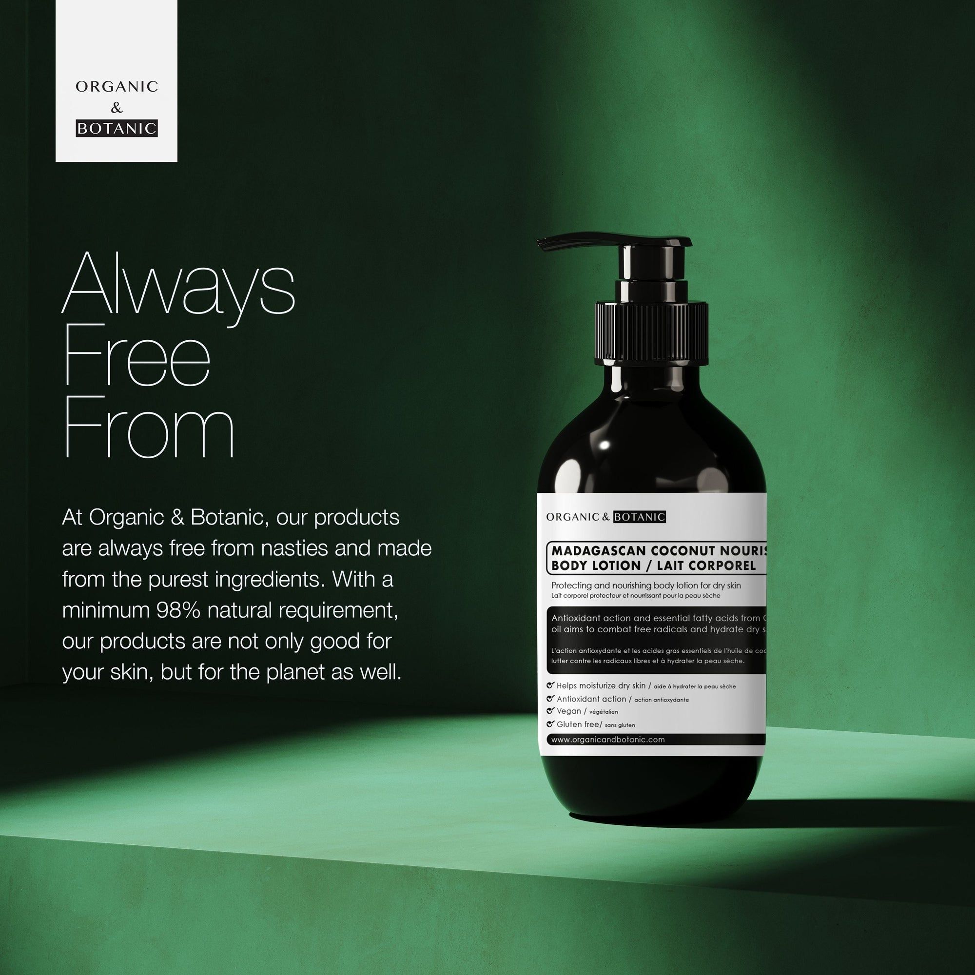 Organic & Botanic Madagascan Coconut Body Lotion 500ml image 2