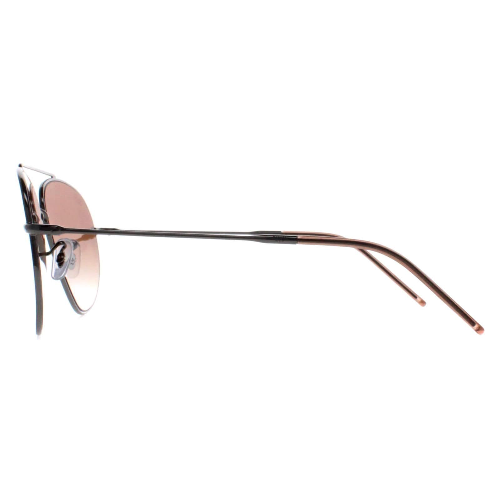 Ray-Ban Aviator Gunmetal Brown Gradient RB0101S Aviator Reverse image 3
