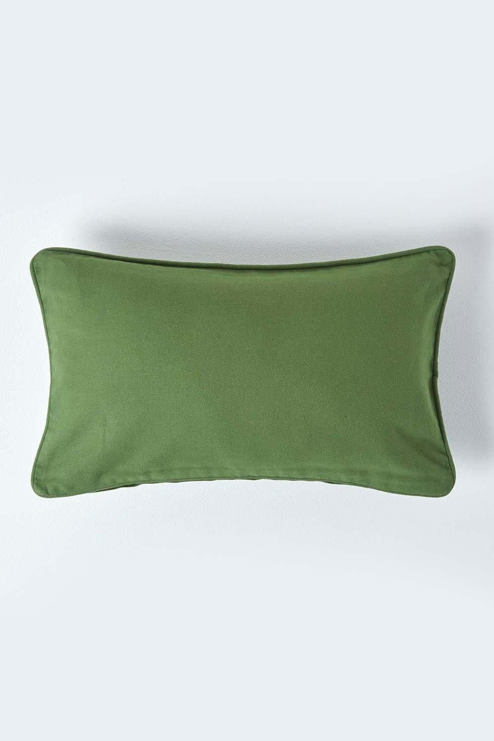 Homescapes Cotton Plain Cushion Cover image 1