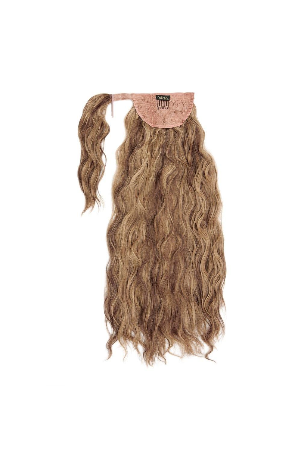 Lullabellz Grande 26" Textured Wave Wraparound Pony Mellow Brown image 1