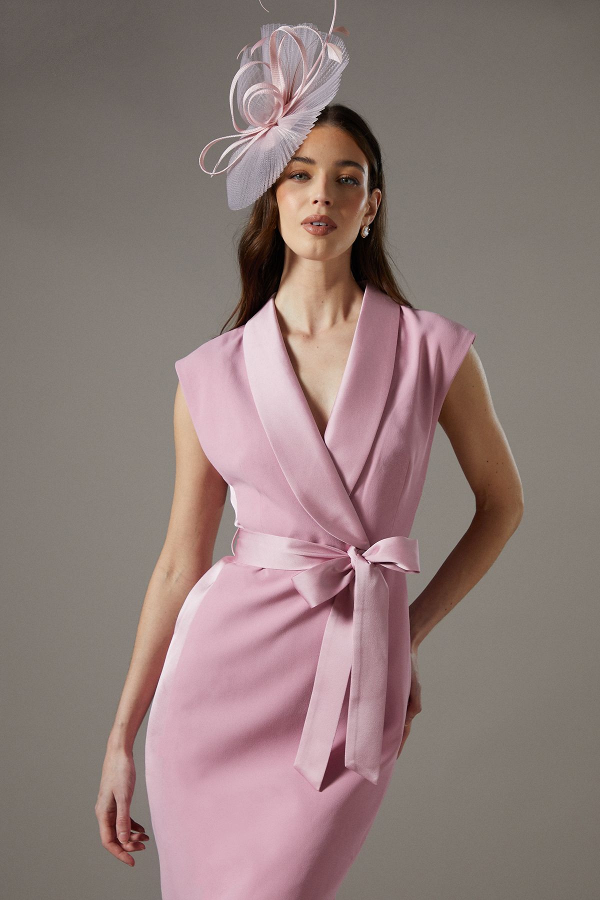 Coast Tux Satin Dress Pink image 4