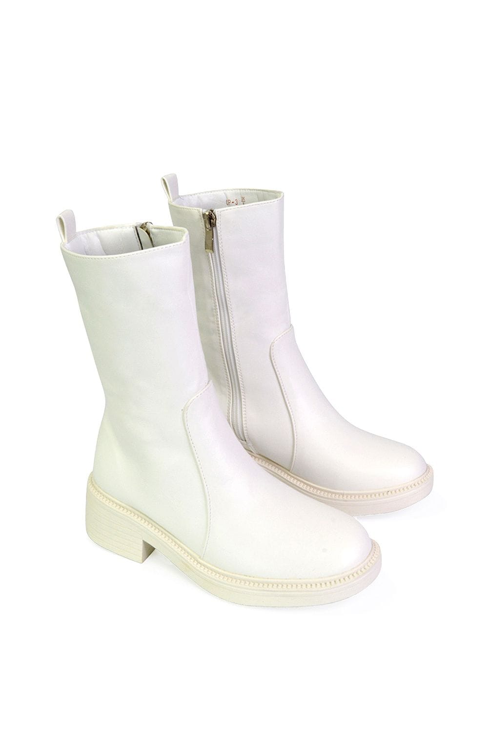 XY London 'Senna' Calf High Cleated Sole Boots image 4